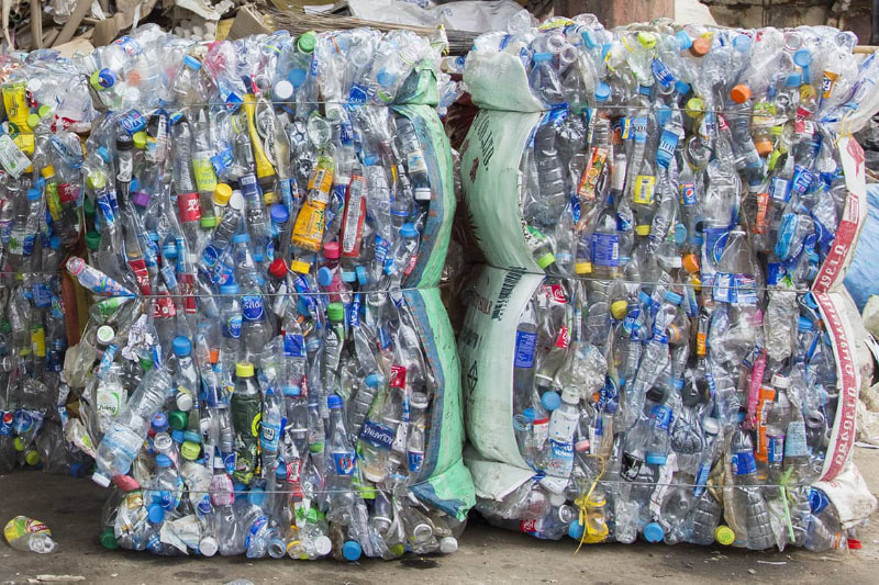 recycle plastic from water bottle